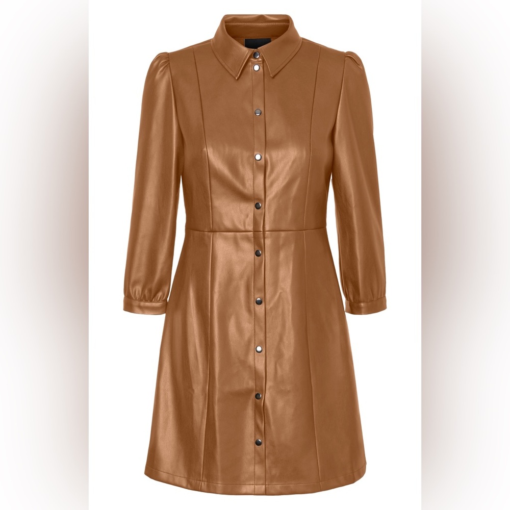 Vero Moda Faux Leather Dress - XS